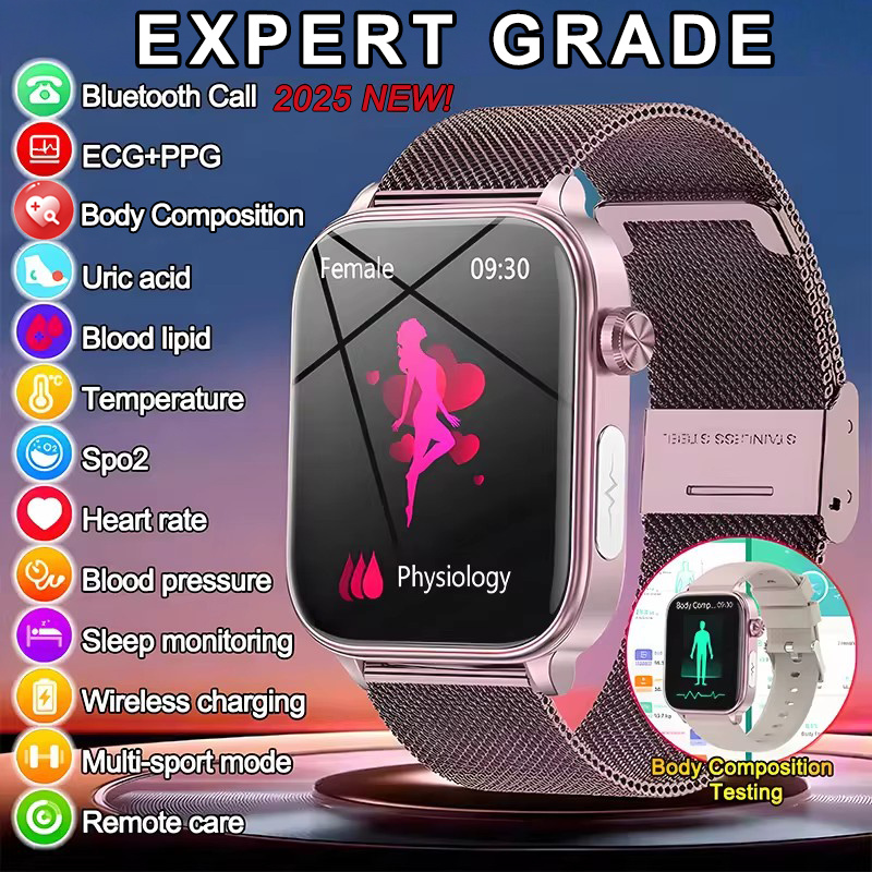 Smartwatch New Watches For Women - 2025 nouveau ECG + PPG surveillance