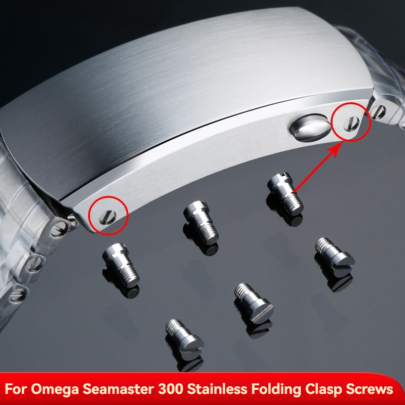 Omega Watch Seamaster - Vis de fermoir pliant en acier