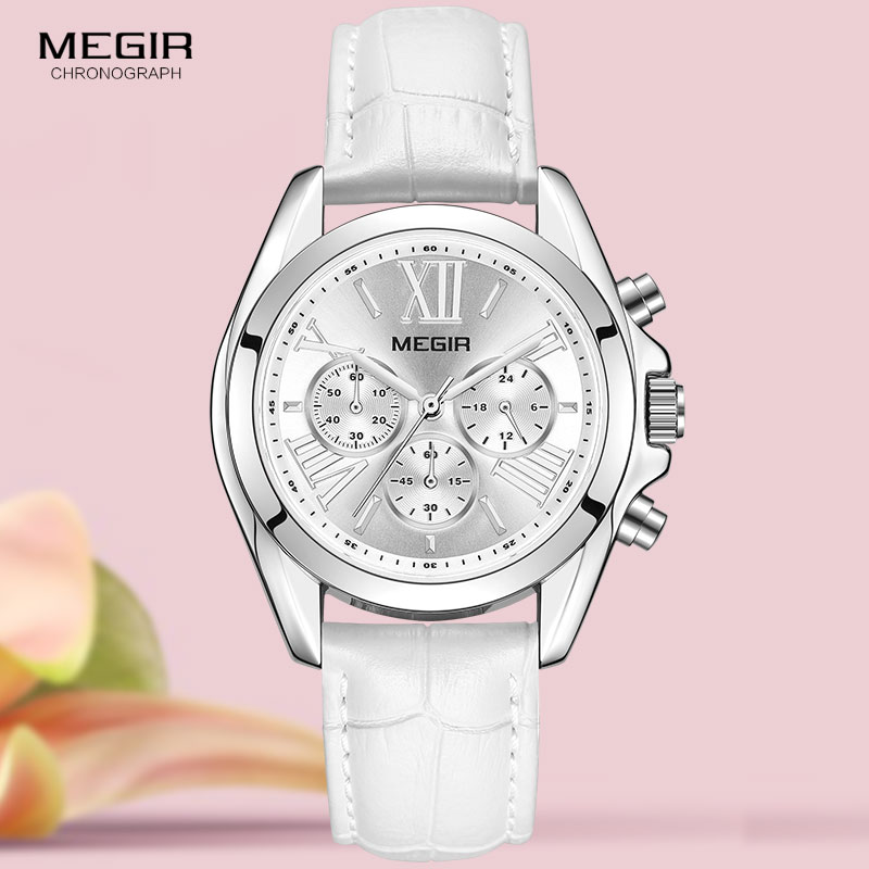 Minimalist Thin Watch - MEGIR2019 – montre-bracelet en cuir de