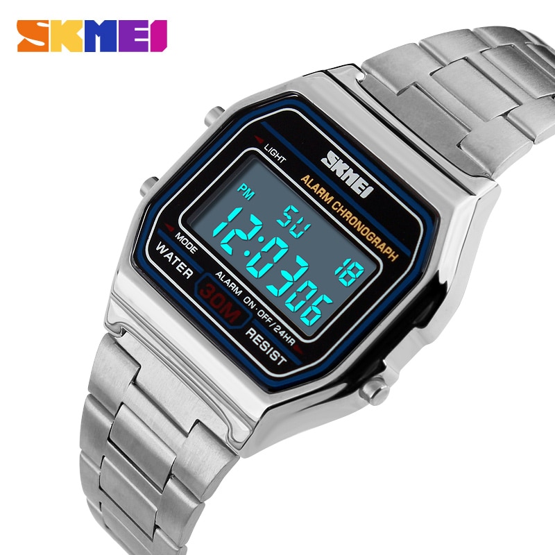 Minimalist Thin Watch - Skmei-Montre-bracelet de sport DNono en acier