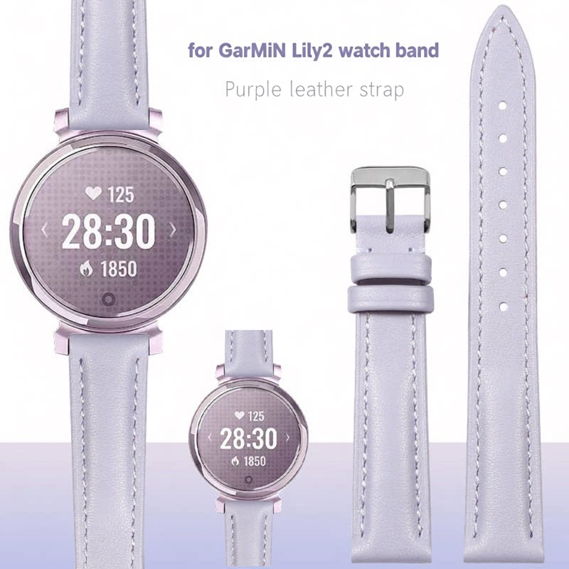 Smartwatch Purple Watches For Women - Bracelet de montre en cuir véritable