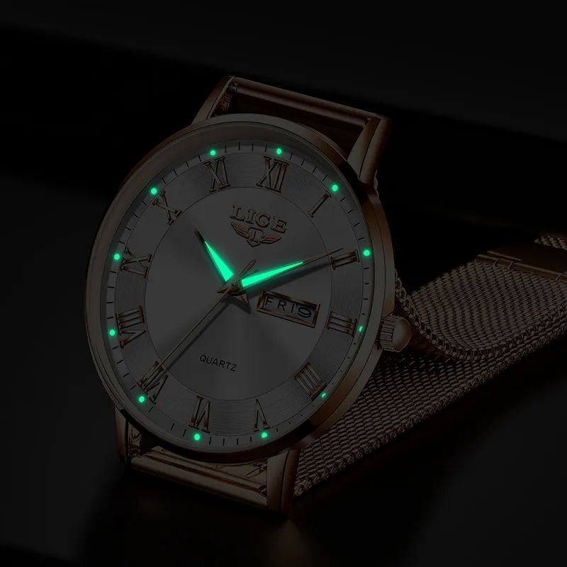 LIGE mode femmes montre haut d - Minimalist Thin Watch avis et prix