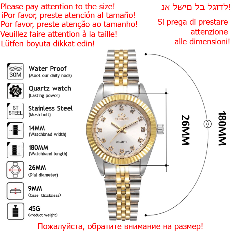 CHENXI Style de luxe femmes mo - Minimalist Thin Watch avis et prix