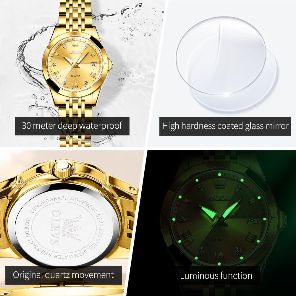 OLEVS mode montre dorée pour f - Minimalist Thin Watch avis et prix